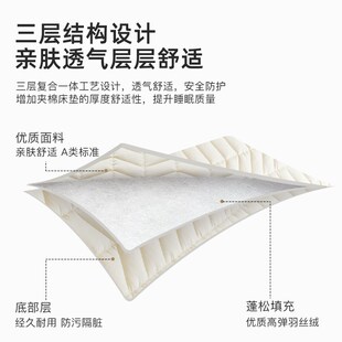 皇冠床垫软垫家用加厚垫被褥子90x200cm学生宿舍单人专用