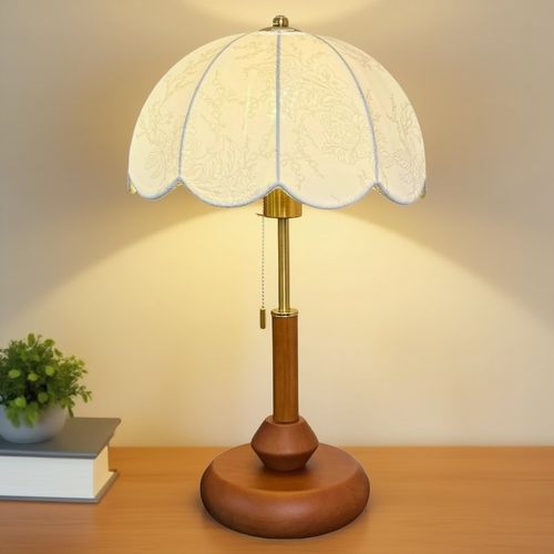 法式复古中古小台灯美式诧寂风新中式实木书房房间卧室床头气氛灯