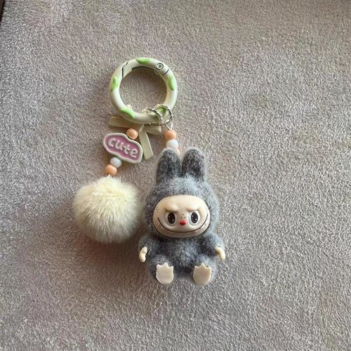 布布改娃萌粒坐姿植绒bubu包包汽车钥匙扣装饰挂件腰间diy挂饰品