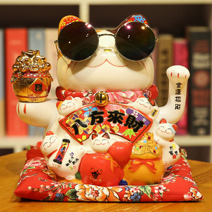 三十而已同款摇手招财猫摆件开业礼品招财店铺大小号家居客厅招手