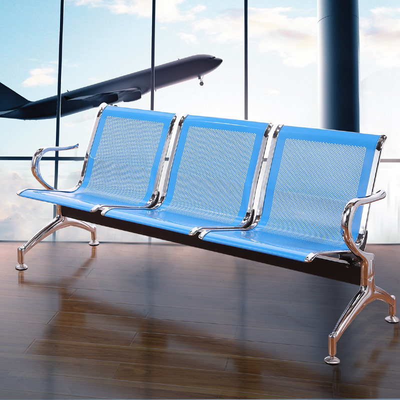 三人位排椅机场不锈钢长椅子医院等候诊椅公共联排休息座椅输液椅