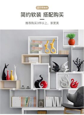 壁柜展示柜家用实木储存杂物柜饭店墙上酒柜挂壁式挂在墙上多层