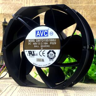 原装 奇宏 AVC DBTD1551B8U 48V 2.16A 大风量 四线pwm调速风扇