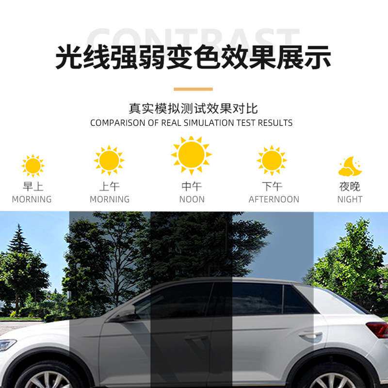 厂家直销汽车智能光控紫外线变色隔热膜防爆车窗膜太阳膜整卷