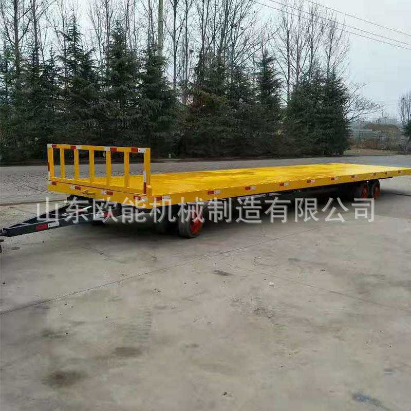 车间周转重型牵引平板车 围栏工具车 转向四轮车农用车其他工程与