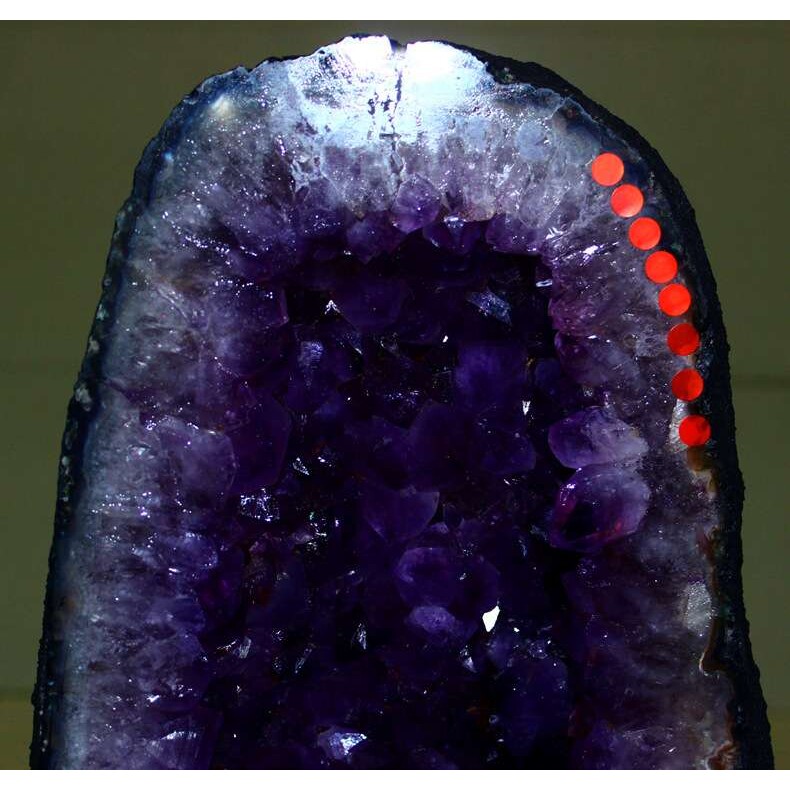 矿宝  天然紫水晶洞摆件 紫晶洞 玛瑙洞水晶洞 紫色原石钱袋子