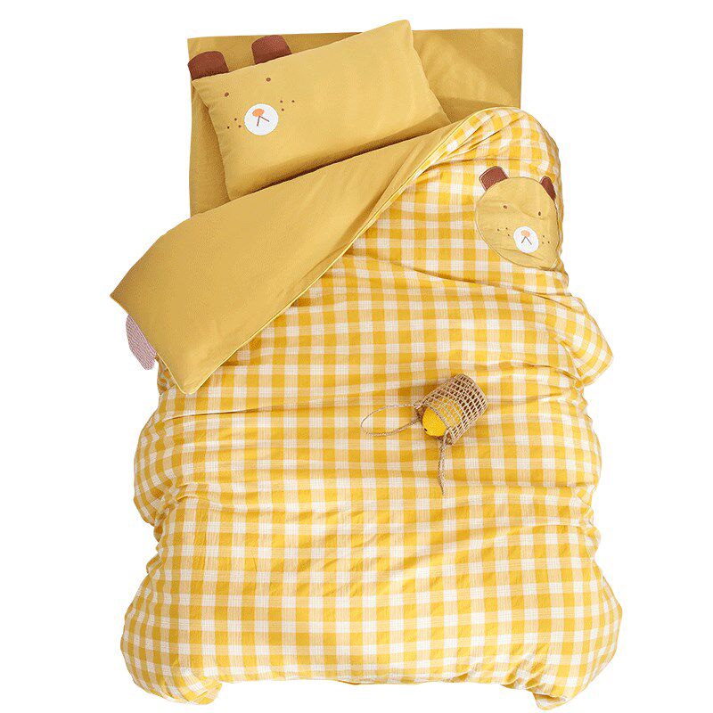 水洗棉幼儿园入园专用被子三件套宝宝午休午睡儿童被套六件套被褥