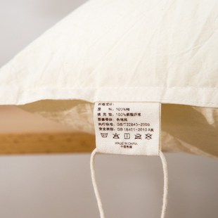 日式简约A类全棉60支水洗棉本色枕头仪征羽丝绒儿童枕芯学生低枕