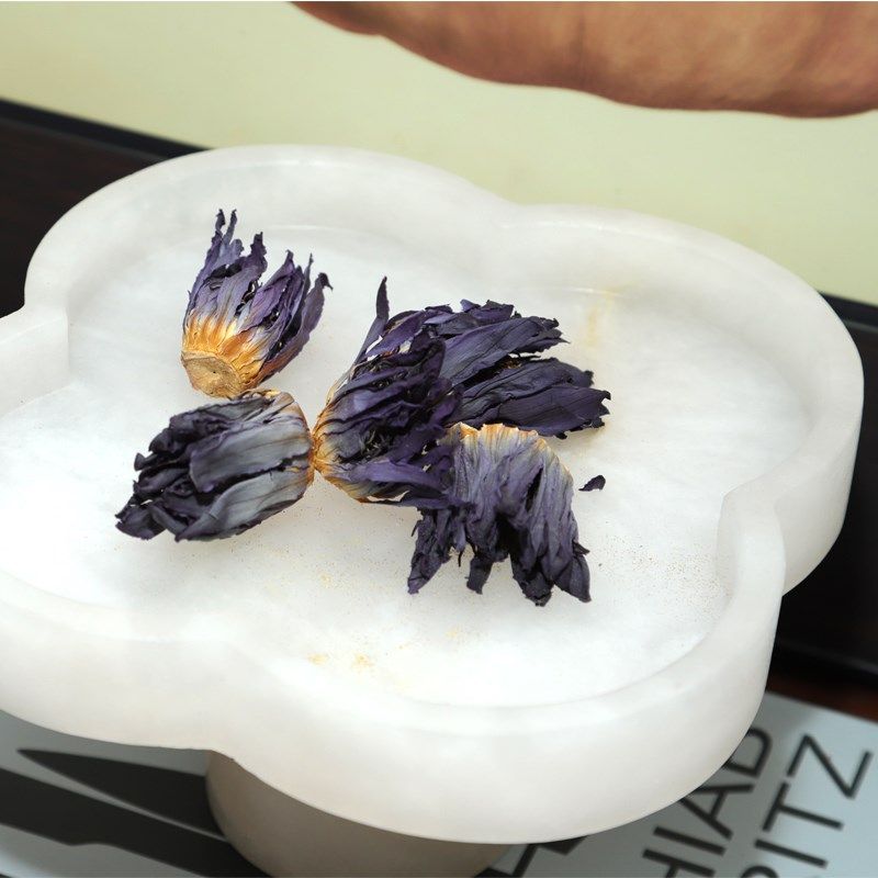 现代新中式云石果盘玉石托盘摆件样板间售楼处客厅茶几装饰品陈设,家居饰品,桌面摆件,淘宝优惠券,粉丝福利购,淘宝优惠卷