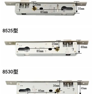 阳台门执手 春光牌8520平开门锁50铝合金门锁内外开把手锁8525老式