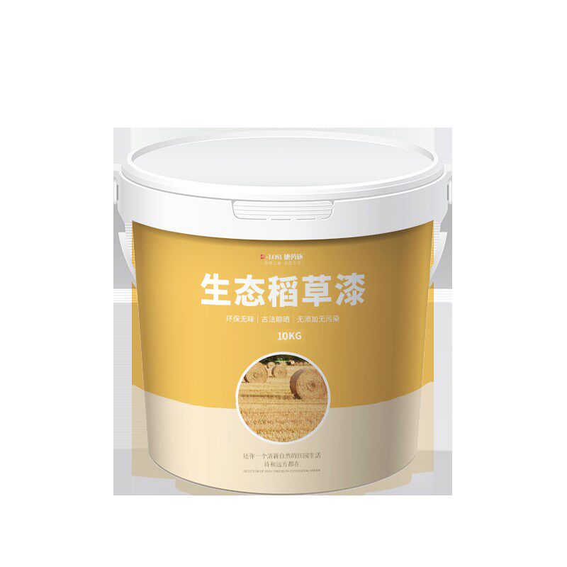 生态稻草漆稻草泥内墙黄泥巴民宿艺术漆室内肌理漆艺术涂料外墙灰