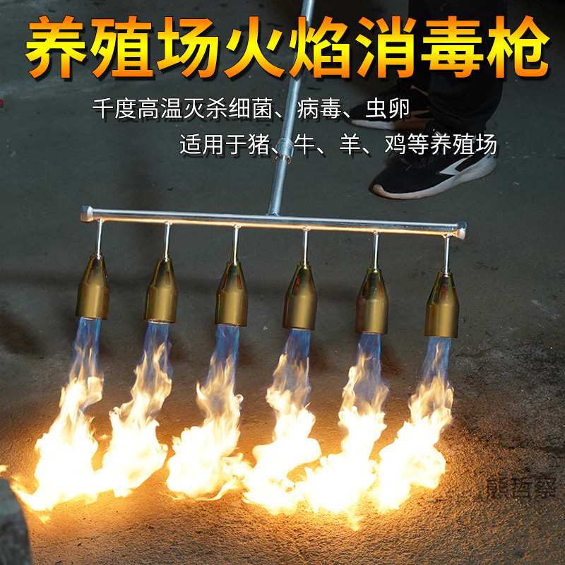 火焰喷枪消毒火枪液化气多头喷火枪烧毛养殖场猪舍猪圈喷火器枪头