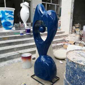 玻璃钢抽象雕塑现代艺术工艺品园林景观小品落地庭院摆件立体