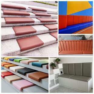 防撞软包卡座靠背座垫L形U形床头墙围柱子幼儿园宣泄室篮球场