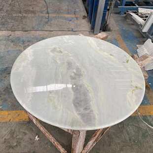 大理石餐桌香格里拉 背景墙面板天然大理石轻奢石材茶几餐桌定做
