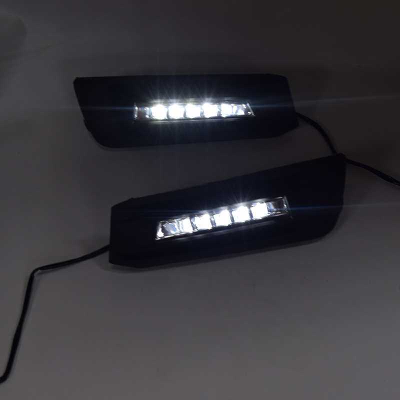 适用于15-17款本田奥德赛日行灯 流光转向LED日间行车灯改装