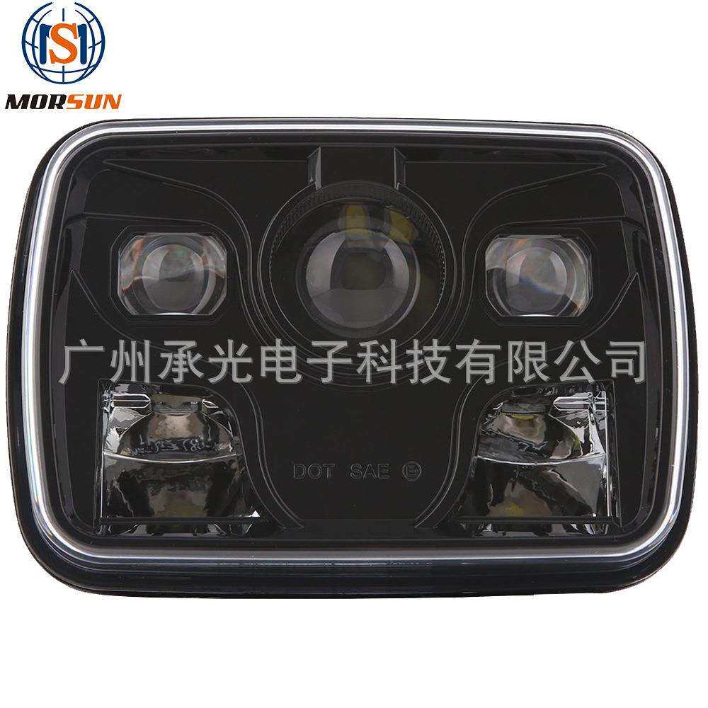 5x7寸方型led大灯适用吉普牧马人led方灯卡车货车改装大灯