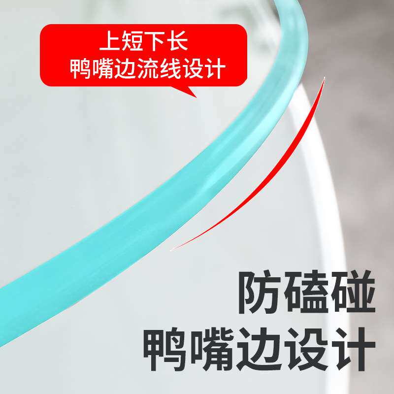 钢化玻璃桌面圆形酒店大圆桌转盘台面茶几餐桌饭桌家用圆玻璃防爆