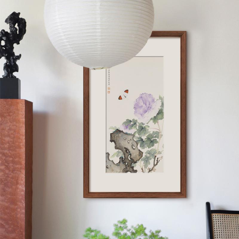 东方美学 新中式玄关柜斗柜摆画花鸟水果中古风装饰画客餐厅墙画