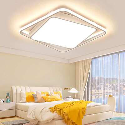 2025新款led吸顶灯现代简约卧室灯书房正方形灯具创意儿童房灯具