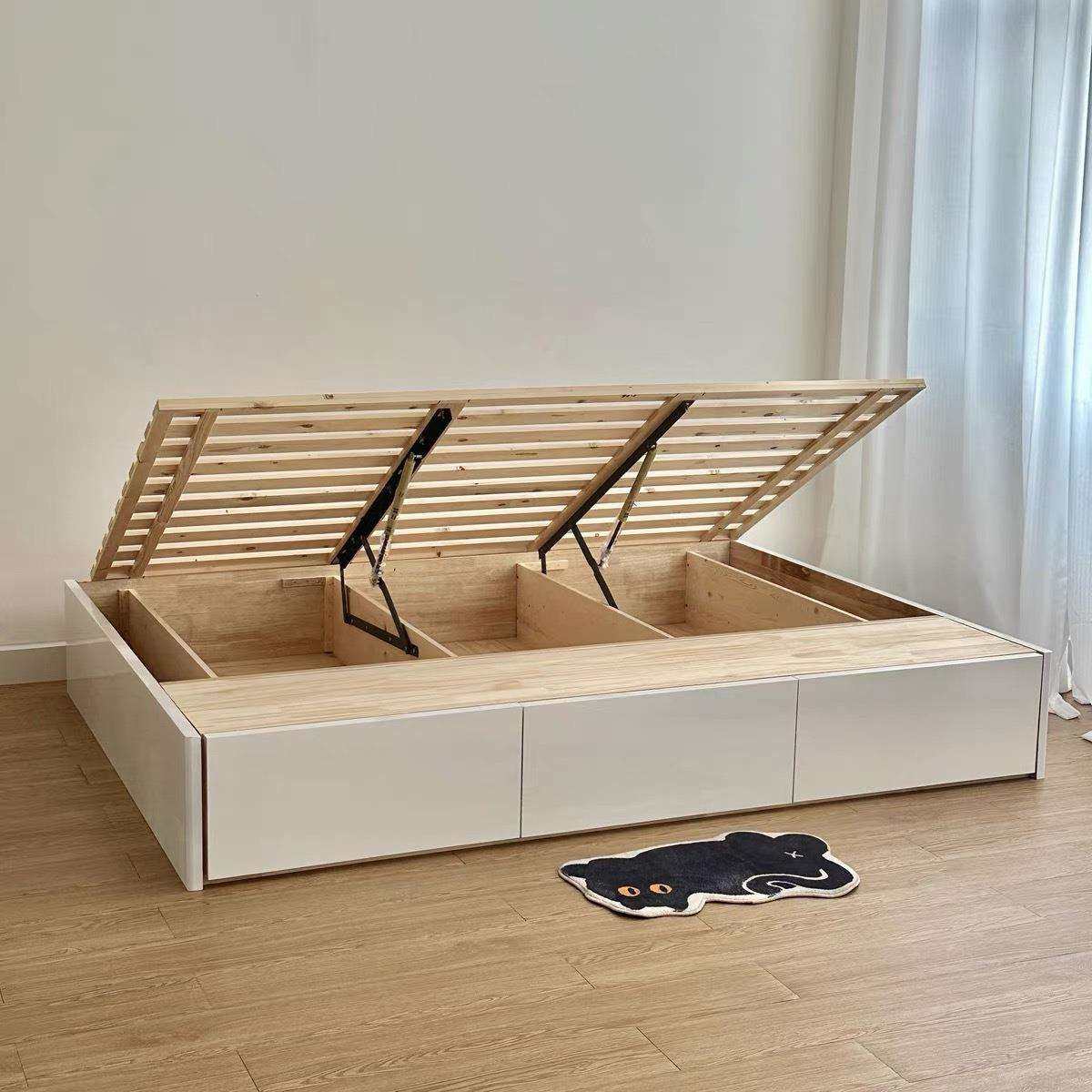 禾有家具小户型抽屉式储物箱体无床头1.2米1.5米双人实木床榻榻米,玩具/童车/益智/积木/模型,毛绒/玩偶/公仔/布艺类玩具,淘宝优惠券,粉丝福利购,淘宝优惠卷