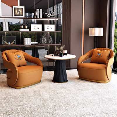 商务洽谈沙办公室会客接待沙发茶几组合售楼处轻奢会谈休息区沙发