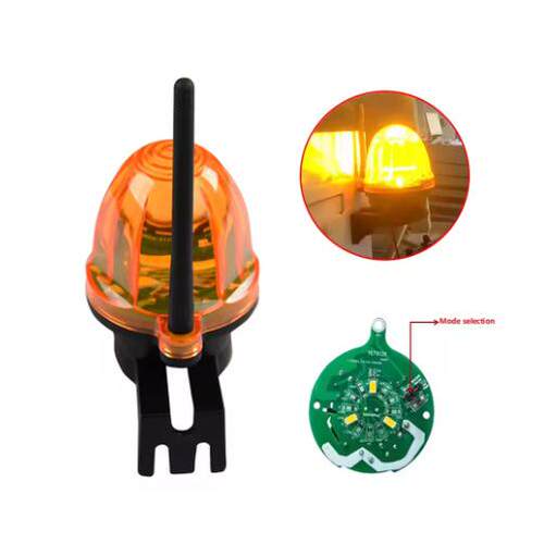 通用RF遥控LED警告灯系统用于车库AC/DC 12-220V宽电压| IP54防水
