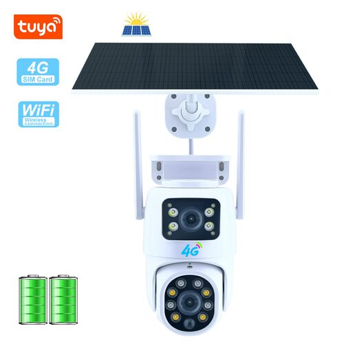 360度户外红外夜视超高清Solar low power camera tuya 防水监控