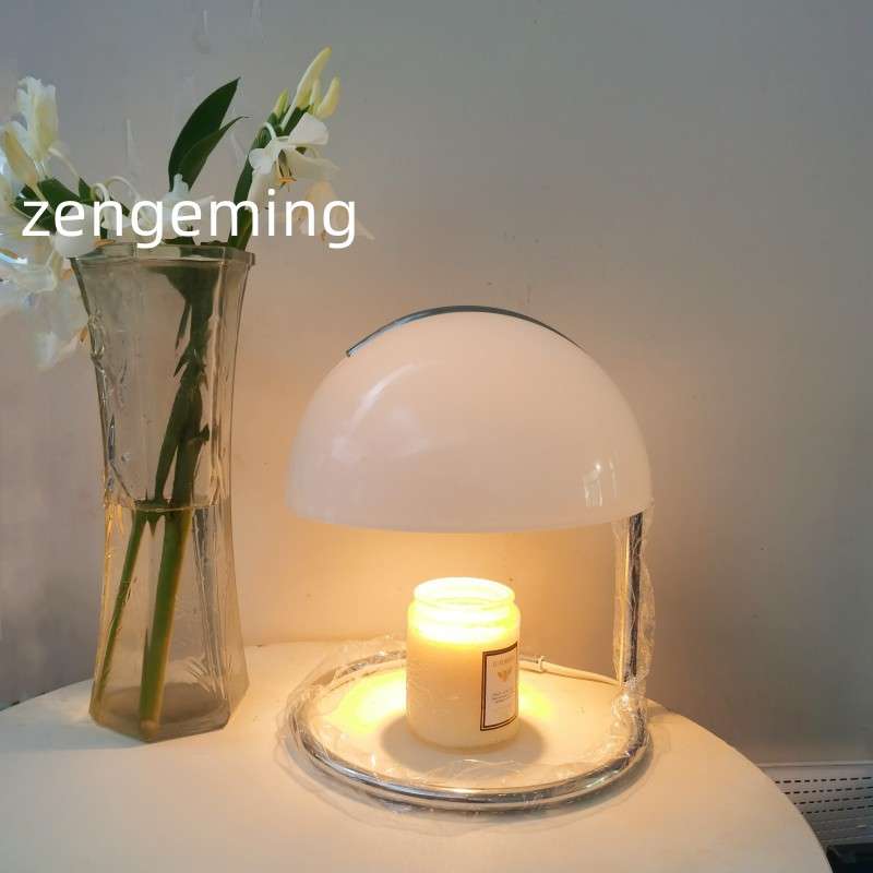 美式金蘑菇温馨网红玻璃欧式铁艺小布丁客房床头现代简易书房台灯