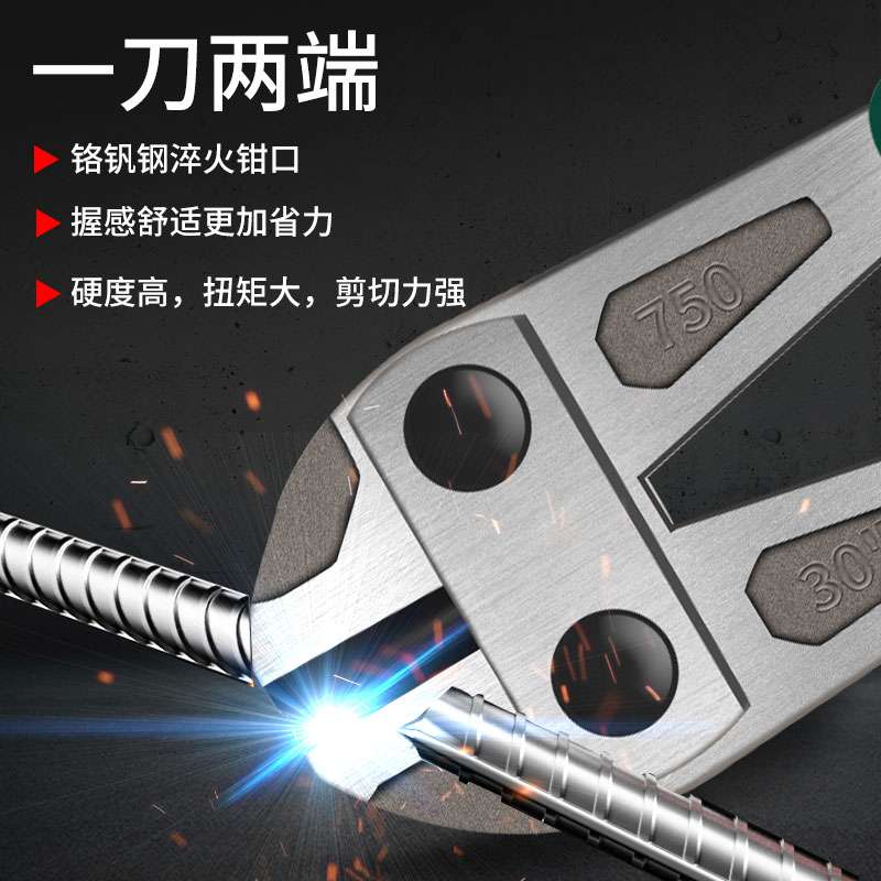 大力断线钳剪钢丝钳子小钢炮鹰嘴钳手动断线钳剪线铁丝钢筋钳