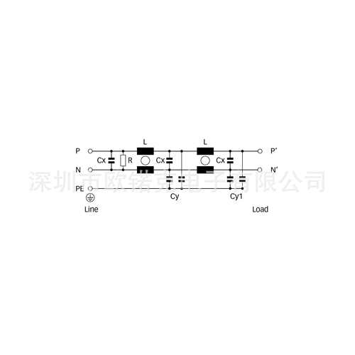 SCHAFFNER夏弗纳816928-SF FN2090-6-08 6A 带螺丝端子EMC滤波器