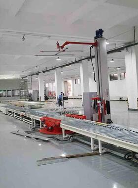 在线缠绕机HTP1800FZ-PL回转支承底盘连班输送机包装线