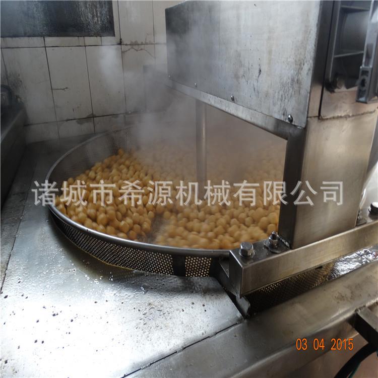 米浆花生自动搅拌油炸锅豆腐泡油炸设备1200千叶豆腐豆泡油炸机