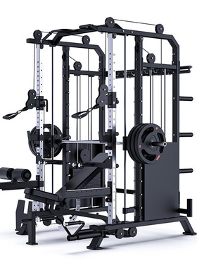 泰坦史密斯综合训练架家用龙门架史密斯机多功能健身器材夹胸深蹲