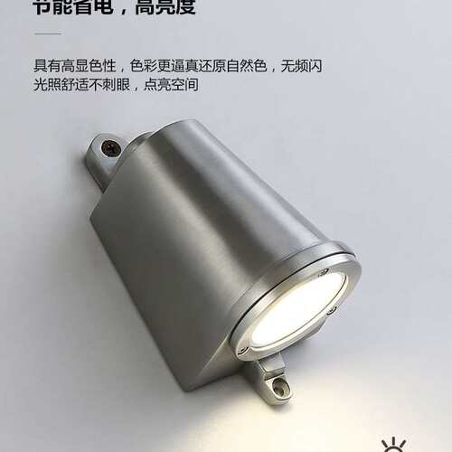 工业风loft户外门头铸铝马蹄壁灯中古复古室内外走廊入户阳台射灯