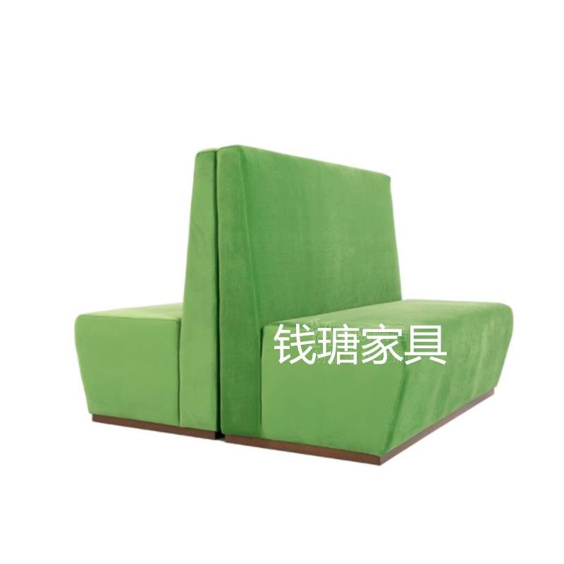 咖啡厅西餐厅茶餐厅休闲卡座沙发直排多人位卡座沙发酒吧餐厅沙发