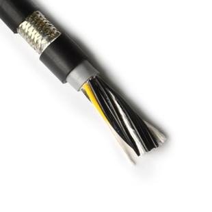 高柔拖链线2464-20AWG/8芯 耐弯折耐油耐拉扯细导体0.08镀锡铜