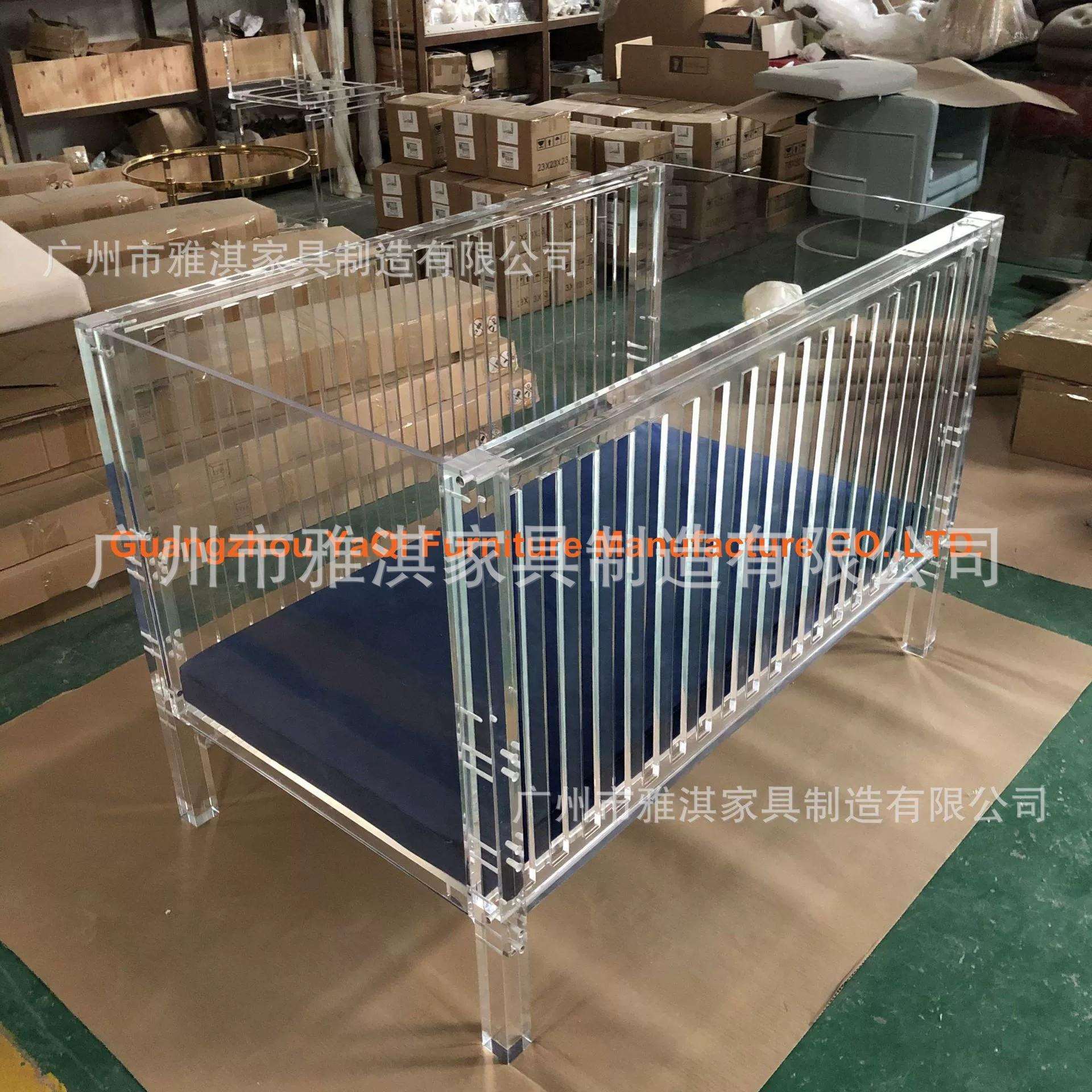 厂家直销亚克力婴儿床新生儿BB床水晶儿童床透明婴儿床高度可调