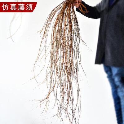 榕树须藤须根须树藤树枝干吊顶假花装饰藤条塑料藤蔓植物造景