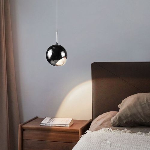 护眼床头小吊灯主卧轻奢现代简约可调节角度网红氛围单头吊线灯具