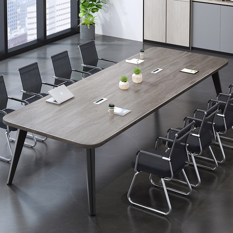 会议桌长桌简约现代小型会议室培训桌简易工作台长条办公桌椅组合