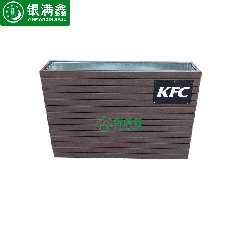 塑木花箱防腐木花箱实木种植箱阳台布置露台花园小区绿化植物箱