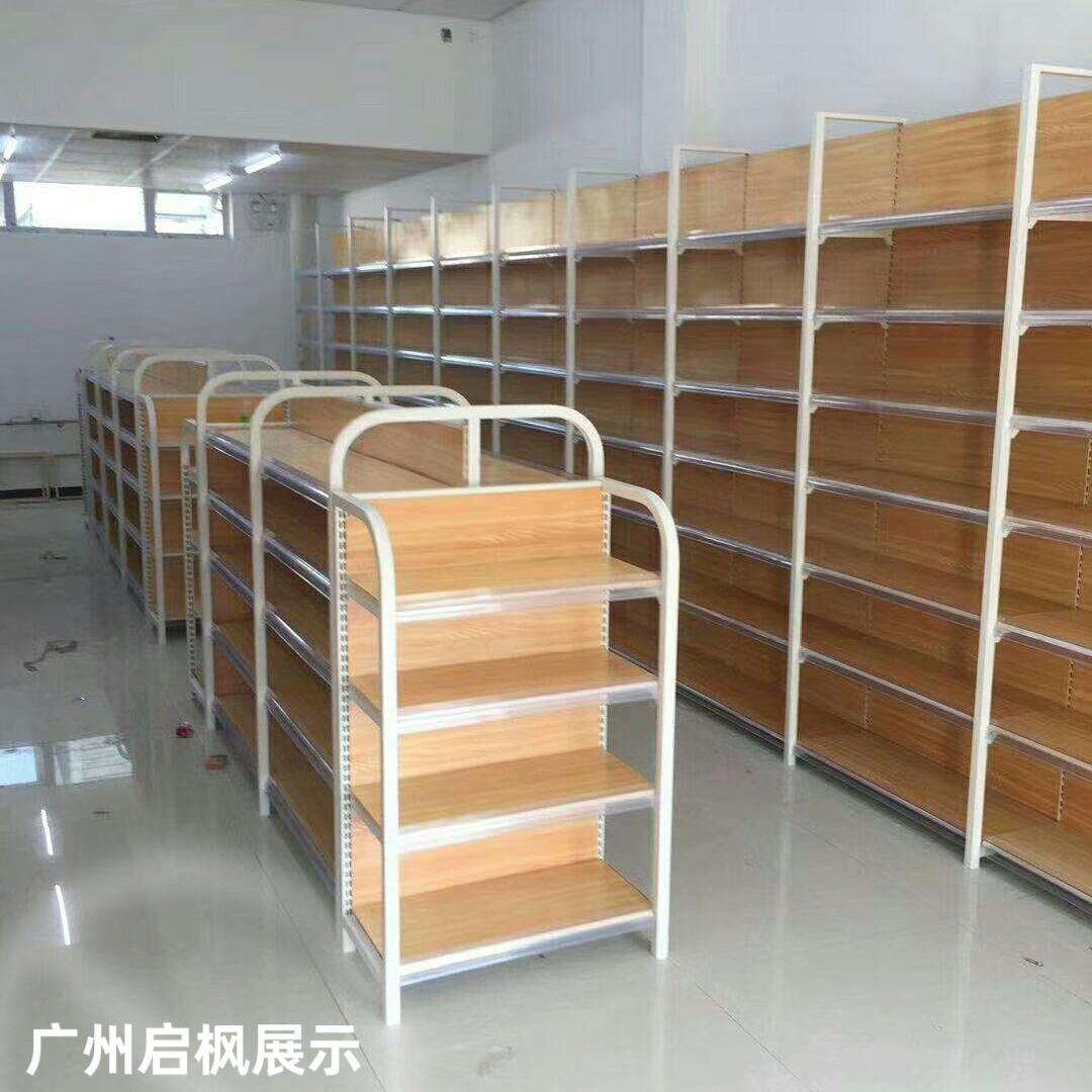超市便利店母婴店钢木结合货架直播间展示柜展示柜柜台服装架