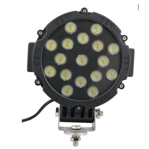 圆形51W工作灯 越野车灯 LED工程车灯 车照明灯货车灯12V/24v通用