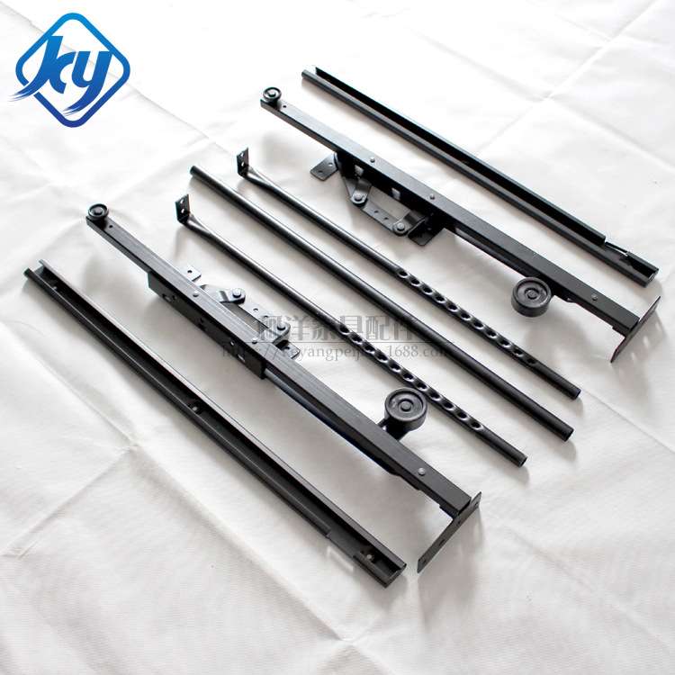 多功能沙发床铰链抽拉式折叠沙发举升器沙发床铁架轨道抽屉铰五金