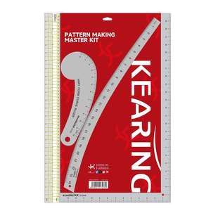 科灵跨境热销打版尺套装服装缝纫手工拼布金属亚克力大师套装尺