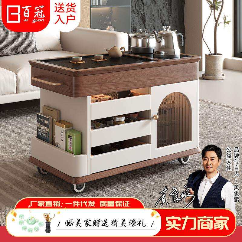 现代简约茶车小推车沙发边几柜客厅家用设计师可移动阳台茶几边桌