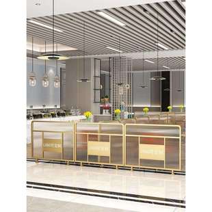 铁艺餐厅卡座隔断围栏火锅饭店客厅酒吧矮墙装饰商用护栏屏风定作