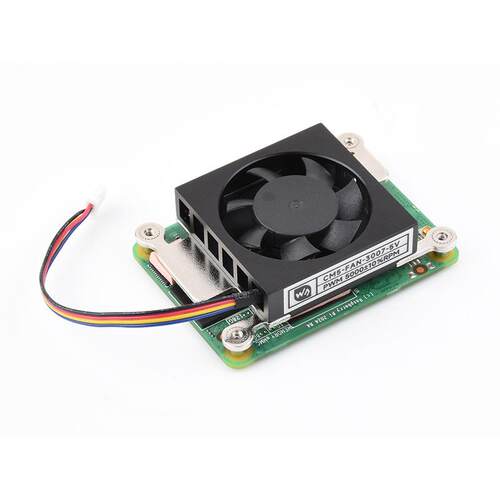 微雪 树莓派CM5专用散热风扇5V 3007低噪音 可调速 带导热贴