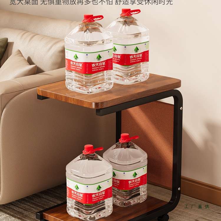 边几移动茶几带轮小茶桌迷你方桌子沙发边桌电脑床边桌床头置物架